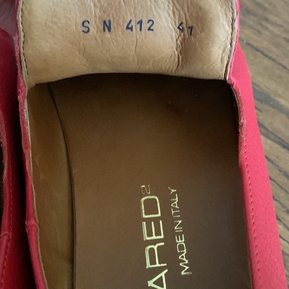 DSQUARED Red Leather Blue Tassel Sz. 41 🌟HP🌟 - Picture 4 of 6